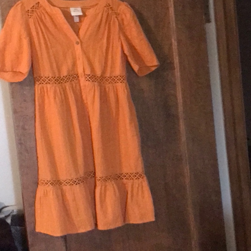 Knox Rose orange XS dress ruffles so feminine